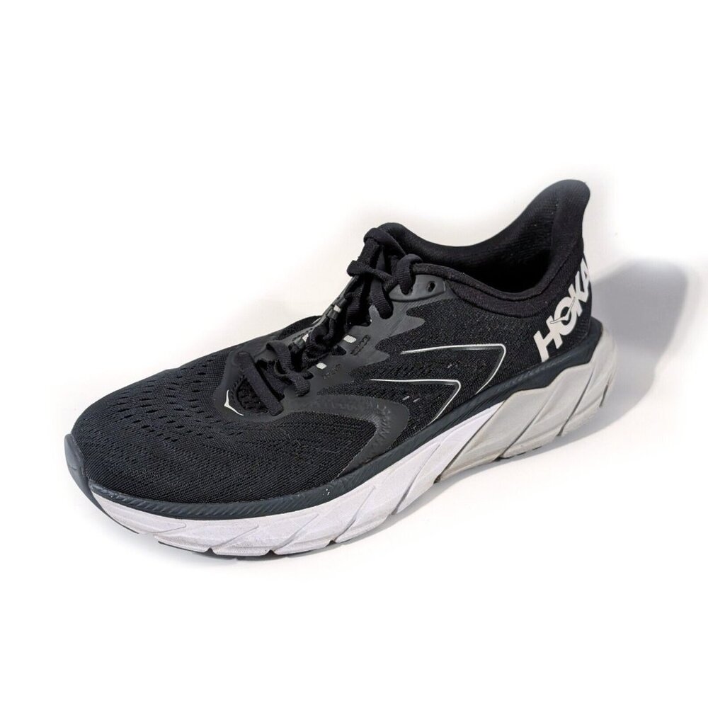 HOKA ONE ONE Womens ARAHI 5 SZ 9.5 (B) SHOES BLACK/WHITE sneakers Running
